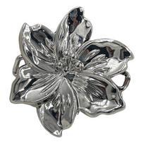 Bikinio sąsagos Metalinė gėlės formos sagtelė Bikini tvirtinimo detalė Krūtinės sąsagos jungtis moterims Bikini mergaičių kostiumo aksesuaras sidabras