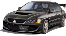 Series 322 Mitsubishi Lancer Evolution VIII GSR Plastic Model Kit 1/24 Inch-Up No. (with GT-W wing) balta
