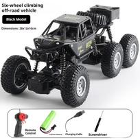 WPL C94 1:12 mastelio 4WD RC vikšrinis visureigis karinio stiliaus UAZ-469 nuotolinio valdymo sunkvežimis paruoštas važiuoti realistiškas uolų laipiojimo automobilis gray