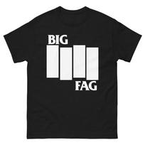 Big Fag Parody Black Flag Shirt Punkinspired Queer Pride Tee S