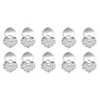 10Pcs Large Heart Earring Lifter Backs Large Heart Earring Backs For Droopy Ears Secure Support Earplug Retainer