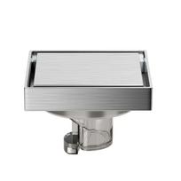 Bathroom Floor Drain Anti-Odor Shower Drainage Nickel Brushed Stainless Steel Floor Drain Washing Machine Dual-purpose Strainer (as the picture,Stainless Steel)