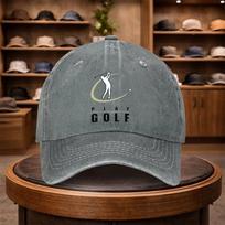 Golf Print Baseball Cap Casual Snapback Fashion Hat Adjustable Outdoor Leisure Cap for All Seasons Ideal for Travel and Be 1pc blue