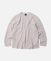 Prism Works Stripe Oversized Relax Tee 002 _ Ivory Ivory/L