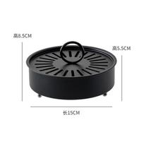 1PC mosquito coil tray holder Creative household fireproof and anti-scalding mosquito coil bracket Outdoor stainless steel with cover to connect ash juoda