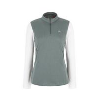 Millet Women'S Chamonix Zip-Up T-Shirt Mxrst702 Moss(43)/090