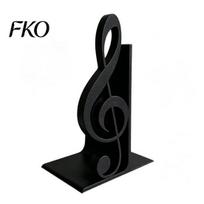 PLA Desktop Decor Ornament 3D Printed Music Note Bookend, Decorative Shelf Organizer, Modern Desk for Home Book Office Study, Heavy Base Sturdy juoda