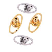 4pcs Earring Lift Backings Silicone and Copper Ear Closures Plug Comfortable Ear Support Patches Earring Safety Backs sidabras/auksas