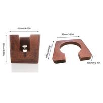 Universal Fit Coffee Tamper Holder Compact Design Wood Tamping Station  Kitchen Countertop