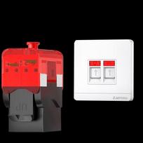 AMPCOM Cat6 Dual Port Tool-less RJ45 Wall Plate