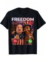 John Pork Tung Sahur Freedom Calling Meme Fireworks July 4th Tshirt Unisexs And Unisexs Fashion New Products Holiday Gifts Creative Unique Prints S