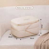 Travel Packing Cubes With Waterproof Material And Multiuse Design For Suitcase Organization Oatmeal Medium