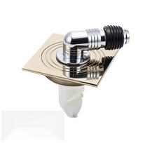 Washing Machine Drain Deodorant Floor Drain 10*10 cm Cleaning Anti Bad Smell (Golden,Brass) auksinė