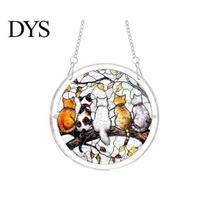 Relaxing Puzzle Gift Halloween Scary Bat Pumpkin Acrylic Jigsaw Suncatcher, Stained Glass Style South-facing Window Art Hanging Decor for Home, A