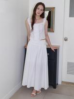 Kinder Baby Frill Sleeveless Blouse Top - White White/Free
