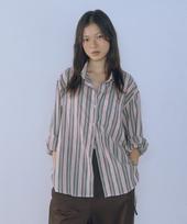 Hocus Pocus Kitsch Striped Shirt_Brown One