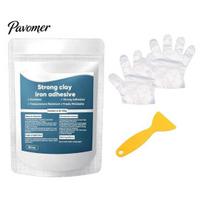 Epoxy Repair Putty 1/3 Sets High Strength Multi-Purpose Clay, Strong Clay Iron Adhesive with Scraper Industrial Bonding Paste & Gloves, for 1 Set pilka