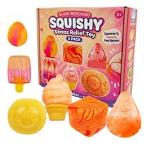 Maltose Slow Rebound Jellyfish Set Squeeze Toy violetinė