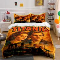 Titanic Movie Bedding Set Bedding set (1 duvet cover, 2 pillowcases, duvet not included) 135x200cm