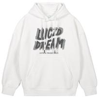 Astral Projection Lucid Dream Oversized Wide Shoulder Hoodie_White M
