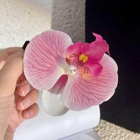 Hair Ornament Sweet Hairpin Pink Orchid Bohemia Barrette Fashion Flower Hair Clip  Daily rožinė