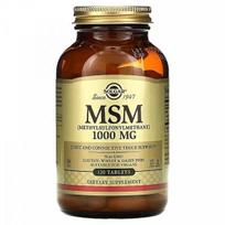 Solgar MSM (Metilsulfonilmetanas), 1000 mg, 120 Tablets