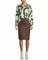 Brown Stylish Leather Women's Skirt Genuine Lambskin Handmade New Casual Formal S ruda