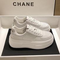 Seoul sunny day leather little white shoes women's new Korean heightening platform casual sports board shoes women's tide 35
