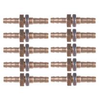 10Pcs 10mm Hose Barb Bulkhead Adapter Connector Barbed Fitting
