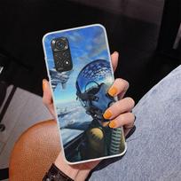Karinis lėktuvas Karo laivas Kovotojas Telefono dėklas Skirta Xiaomi Redmi Note 15 14 13 12S 12 11 Pro Plus 14S 11S 11E 10 10S 11T 5G Persona Redmi Note 14 Pro 4G blue