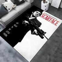 Scarface 3D Classic Movie Tony Carpet Rug for Home Living Room Bedroom Sofa Doormat Decor,kids Play Area Rug Non-slip Floor Mat 40x60cm