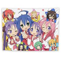 Tapestry Lucky Star by Izumi Konata 75x100 juoda