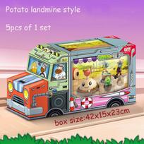 New Plants Vs. Zombies Toy Pea Shooter Warrior Cowboy Zombie Dave'S Motor Home Model  Children'S Gift Set Birthday Gift WITH BOX