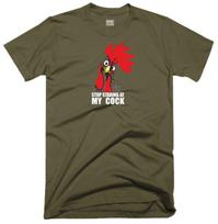 Stop Staring At My Cock T Shirt Funny Rude Offensive Chicken Lover Gift Fun Top S