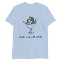 Drinks Well With Others St Patricks Day Drunk Beer Funny TShirt S