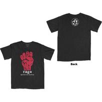 Rage Against The Machine Unisex TShirt Red Fist (Back Print) (Small) S