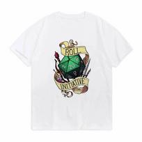 Dnd Roll Initiative Tshirt Homme Unisexs Clothing Blusas Loose Cotton T Shirt For Unisex Vintage High Quality Shirt Oversized Top S