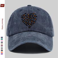 pc pcs Leopard Print Heart Trucker Cap for Men  Women  Adjustable Buckle Strap Lightweight Baseball Hat Suitable for Outdoo 1pc