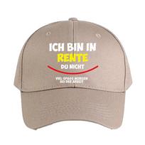 Ich Bin in Rente Du Nicht viel spass morgen bei der arbeti Summer Man Adult Hat Casual Adjustable Dad Printed Baseball Caps Adjustable