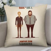 T-Terence Hill and Bud S-Spencer Pillow Case Short Plush Pillow Covers Sofa Decorative Home Double-sided Printing Cushion Cover 45x45cm