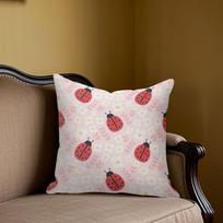 Ladybug Daisy square Jacquard Pillow Cover for Sofa Office Waist Cushion Cover Home Decorative Pillowcase 40x40cm
