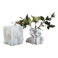 Silicone Flowerpot Mold Crafts Mould Epoxy Resin Concrete Molds Candle Pot Mold gryna