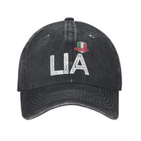 Italy Italia HuUnisex Flag Letter L and I and A Italy Italia  Fashion Baseball Cap Hats Visor Protection Snapback Cotton Gorras Adjustable