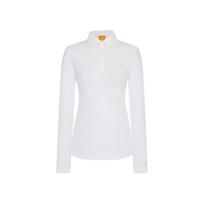 Louis Castel Women'S Collar Logo Contrast Print Solid Long Sleeve T-Shirt See Notation/090
