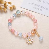 Korean Exquisite Tulip Flower Bracelet For Women Cute Animal Rabbit Cherry Blossom Adjustable Bracelets Party Trendy Jewelry