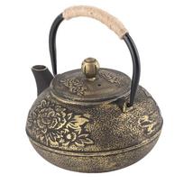 800ml Capacity Cast Iron Teapot Strainer Included Tea Pot Cast Iron Kettle  For Herbal Brews