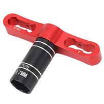 Aluminum Alloy Hex Sleeve Wrench for Traxxas/Axial/Arrma/ HSP/Redcat/ECX/HPI 1/8 1/10 1/12 RC Cars raudona