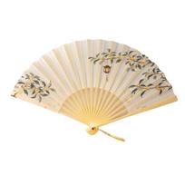 Cloth Folding Handheld Fan Collapsible Decorative Fan Portable Hand Fan  Music Festival StyleA