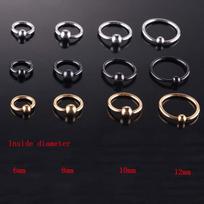 Huggie Cartilage Ear Piercing Tragus Helix Hoop Earrings Drop Earrings Fashion  Accessories Jewelry black-6mm