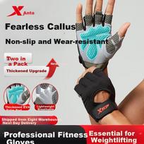 Fitness Gloves, Cycling Gloves, Sports Pull-Up Bar Gloves, Non-Slip Bicycle Climbing Gloves, Half-Finger Dumbbell Gloves, Callus-Resistant, XL Size